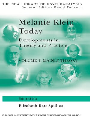 cover image of Melanie Klein Today, Volume 1